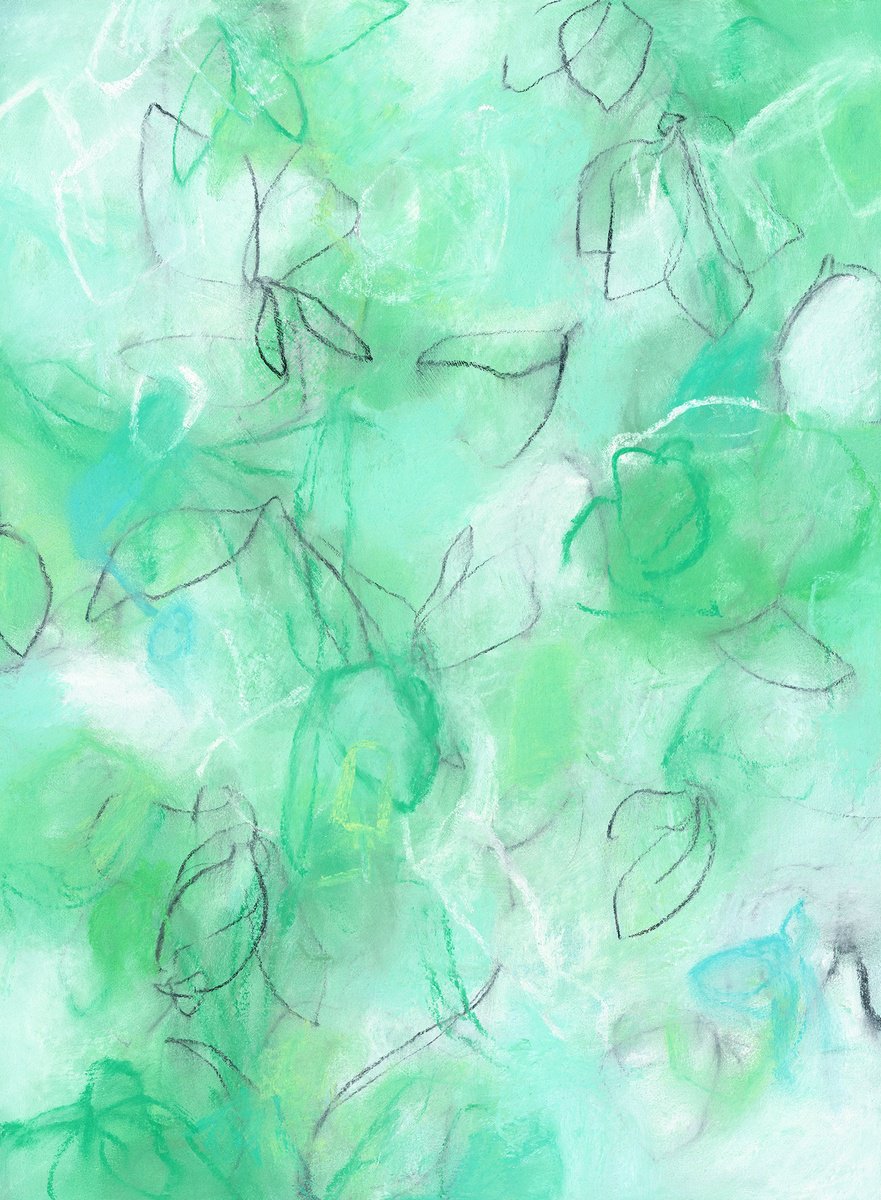 Abstract Drawing By Sara Richardson Artist, 15 X 20", Float No.21, Original Artwork