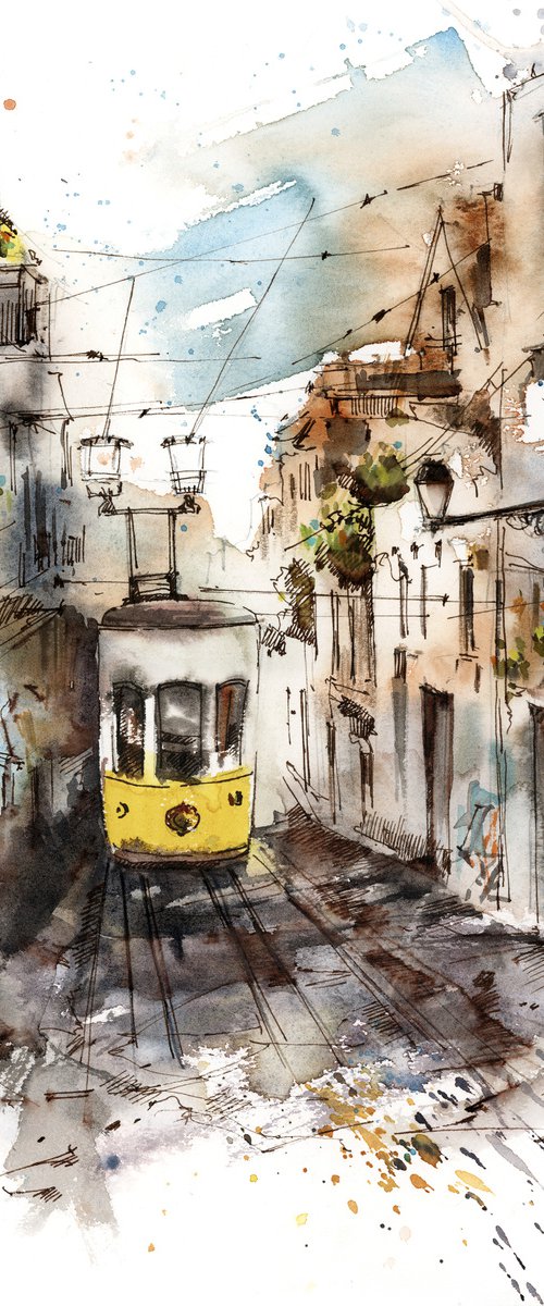 Lisbon Tram by Sophie Rodionov