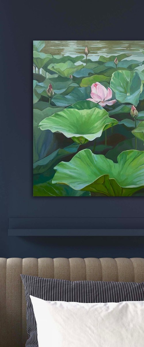 Lotuses landscape by Guzel Min