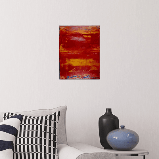 Red Horizon | Fiery abstract