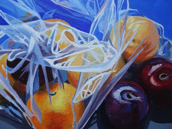 Oranges And Plums Still Life
