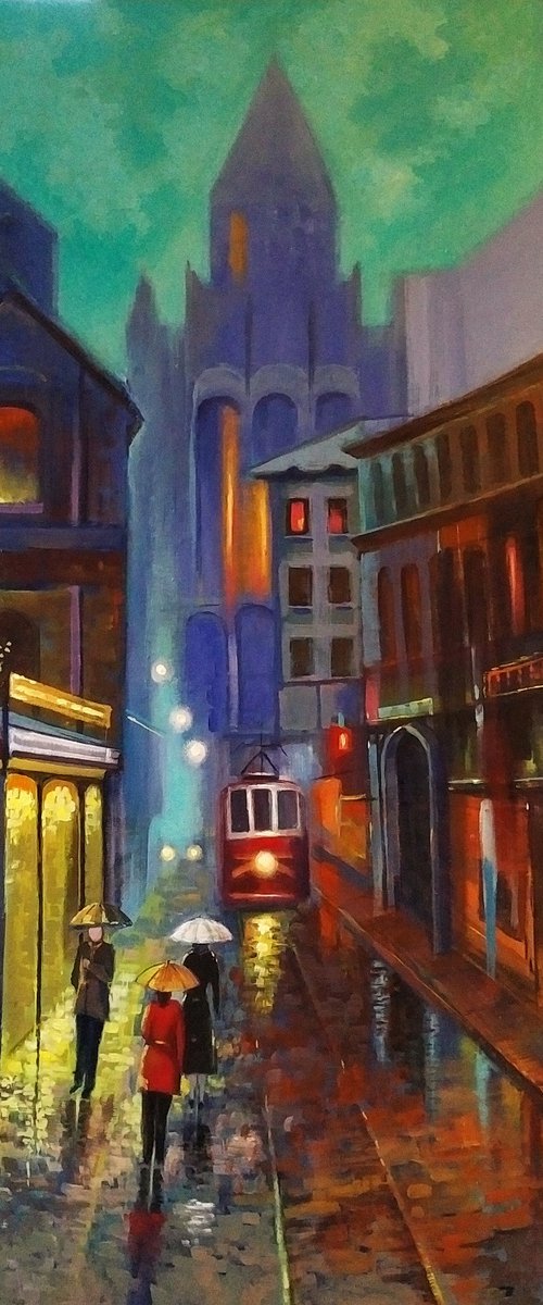 " Prague " -  Old Tram by Reneta Isin