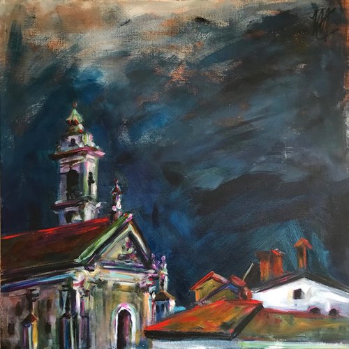 Storm over Bergamo by Monica Callaghan