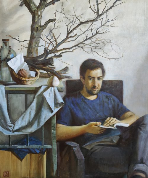 Portrait of the artist, Dmitry Zakunov by Maria Egorova