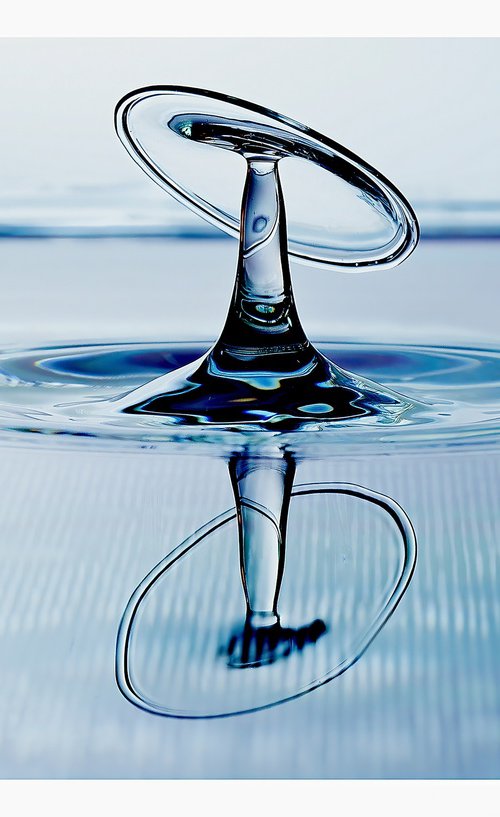 'Out of The Blue'  - Liquid Art Waterdrop Collection by Michael McHugh