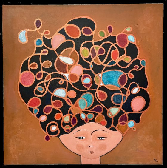 Mona Looping's headdress