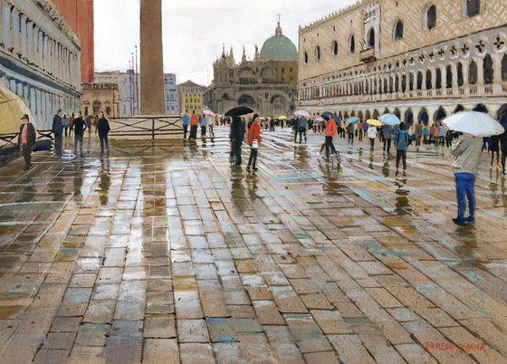 Wet pavement, San Marco, Venice