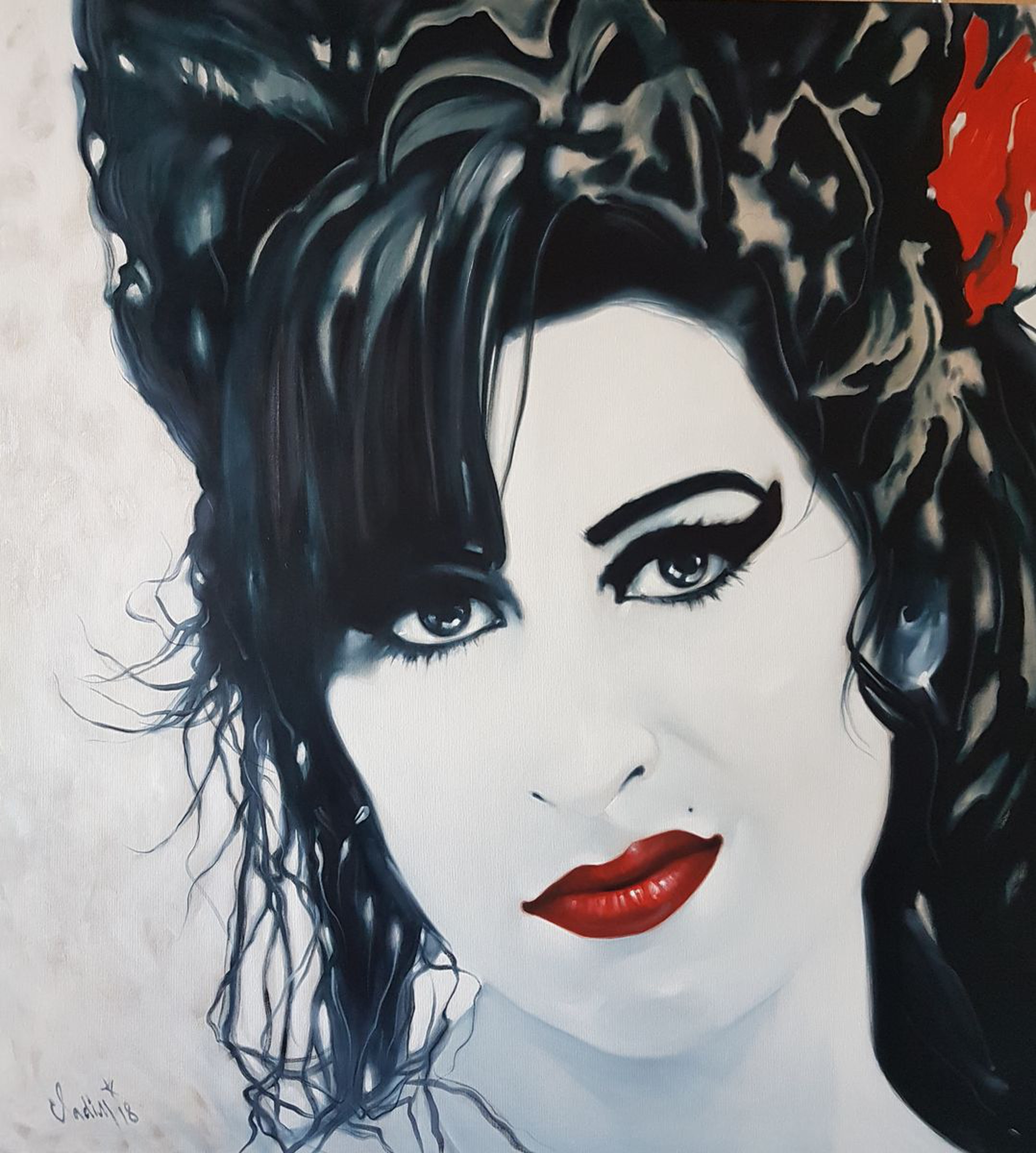 Amy Winehouse Oil Painting By Vadim Kovalev Artfinder