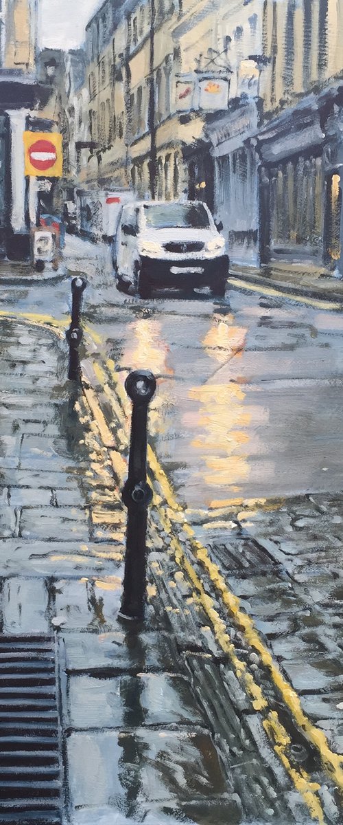 Rainy Day, Queen Street, Bath by Ben Hughes