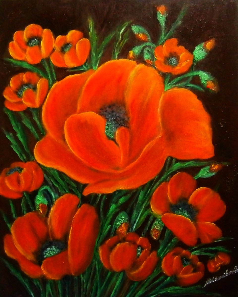 Poppies .. by Emilia Urbanikova