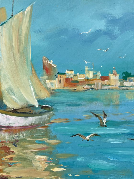Seashore with Boats