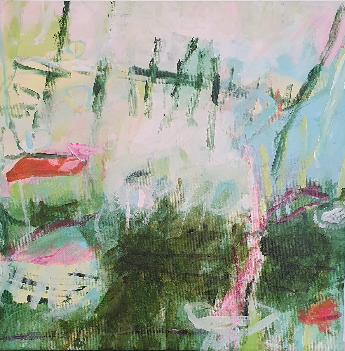 Draui?en I (Outside I) By Jutta Widrinsky, 22 X 22, Artwork For Sale On Artfinder