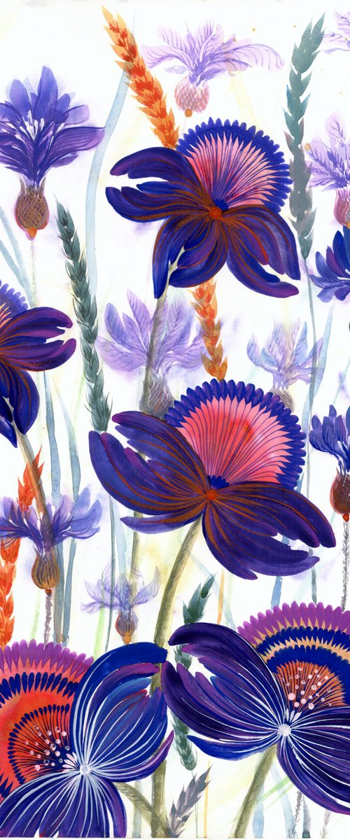 Cornflowers by Tetiana Savchenko