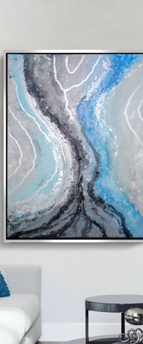 Silver  70x90cm by Eleni Denart