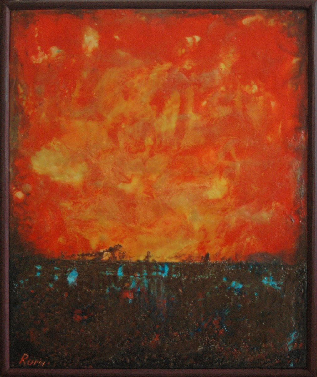 An Imaginary Sunset By Rumen Spasov, 20 X 24, Artwork For Sale On Artfinder