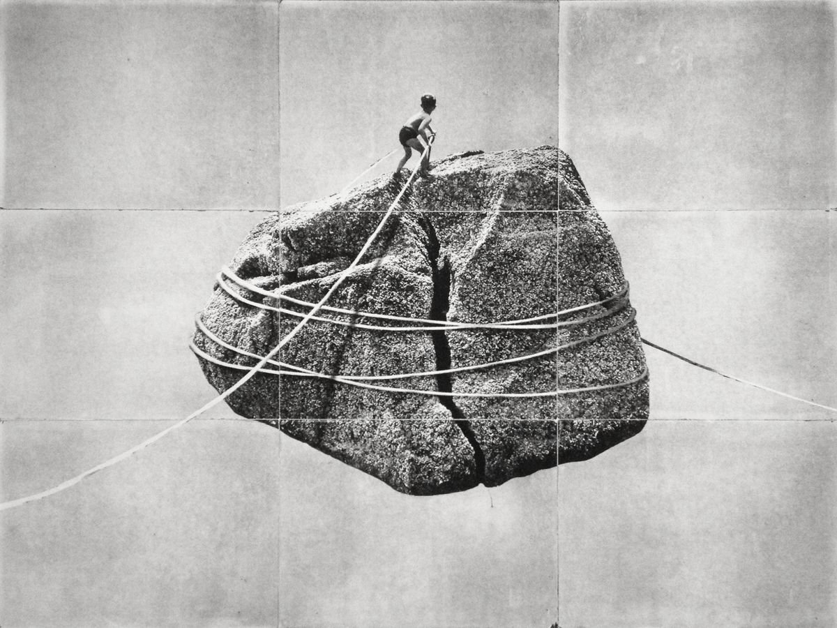 Landscape Etchings & Engravings By Jaco Putker, 33 X 24, The Grounds No.6 - Large, Original Artwork