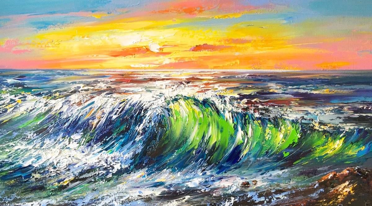 Exciting Dawn By Olena Romanenko, 28 X 16, Artwork For Sale On Artfinder