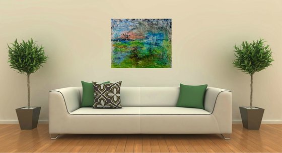 Towards balance (n.361) - 90,00 x 75,00 x 2,50 cm - ready to hang - acrylic painting on stretched canvas