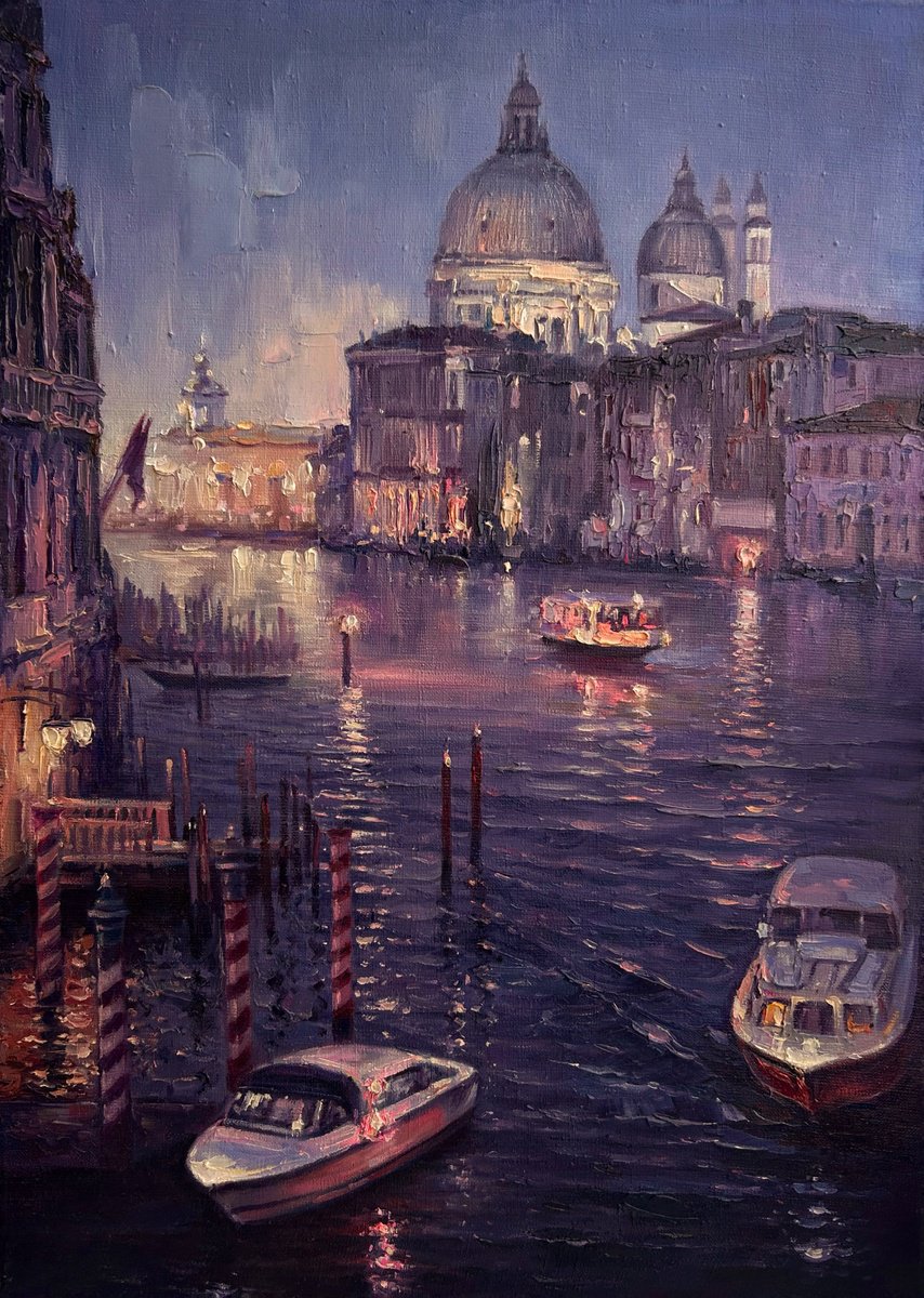 Venice At The Edge Of Light. By Artem Grunyka, 20 X 28, Artwork For Sale On Artfinder