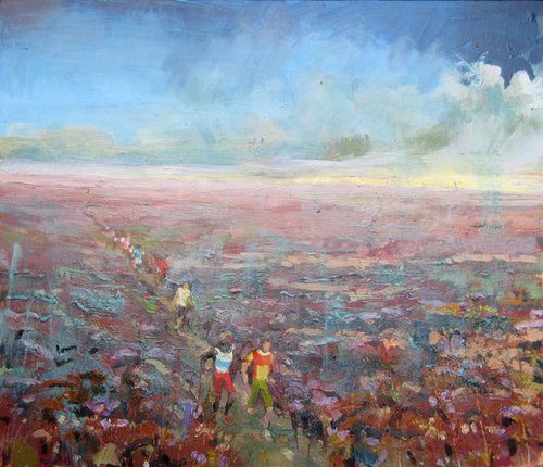 Runners on the Moor by Alan Pergusey