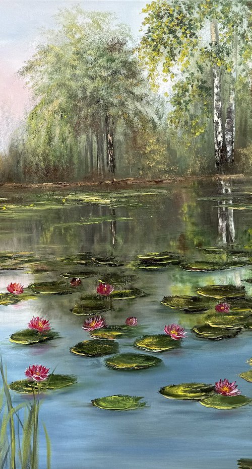 Pond in Greenery by Tanja Frost