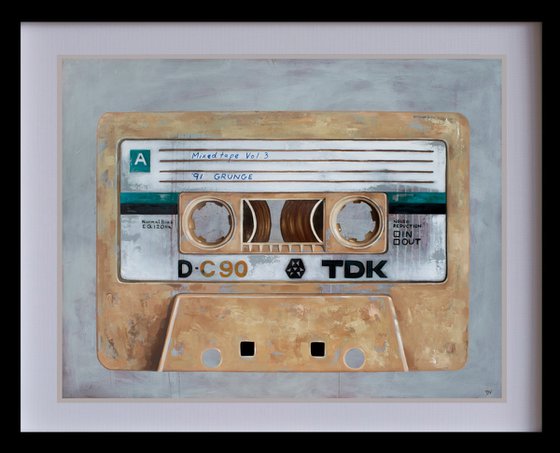 Mixed tape vol 3 - Retro series. - 91' GRUNGE - limited edition print Giclée