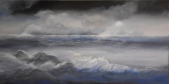 The Sun Will Shine Again Seascapes Ocean paintings Wave paintings Clouds