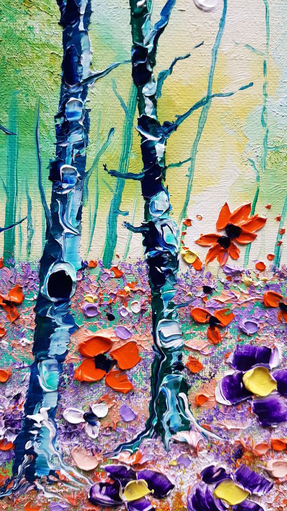 "Colourful Forest & Flowers in Love"