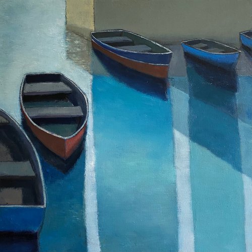 Harbour Moorings by Nigel Sharman