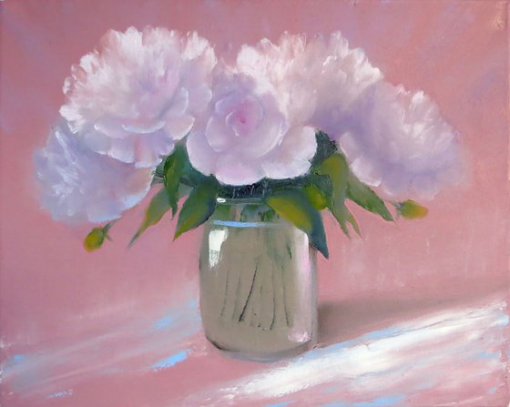 Delicate peonies