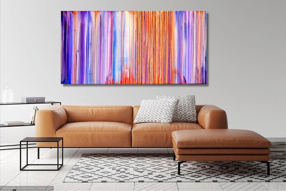 XL Abstract Landscape | The Emotional Creation #115 | 200x100 cm | 80"x40"