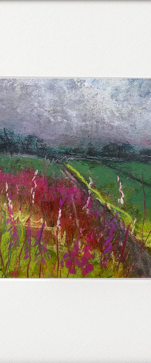 Seasons - Late Summer Rosebay Willowherb Impressions by Teresa Tanner