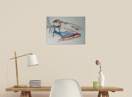 Reclining female nude