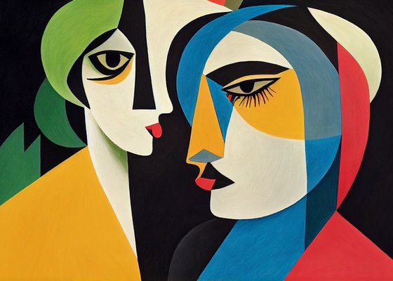 Gossip (inspired by Picasso)