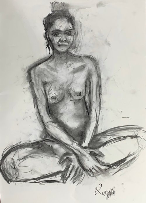 Nude Study of Sandra 1 by Ryan  Louder