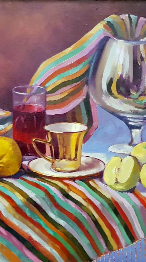 still life with lemon by Andrii Roshkaniuk