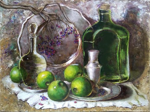 Emerald apples by Liubov Samoilova