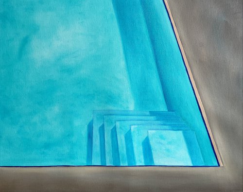 Swimming pool Abstract geometric SP5 by Elena Kurochko