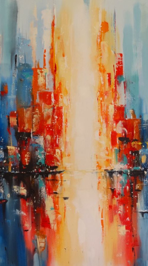 New Modern Times 2.  COMMISSION by Mel Davies Original Art