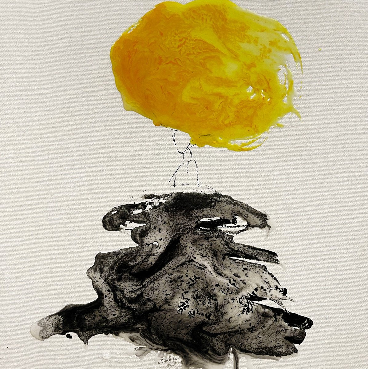 Pensiero Giallo By Giusy Lauriola, 12 X 12, Artwork For Sale On Artfinder