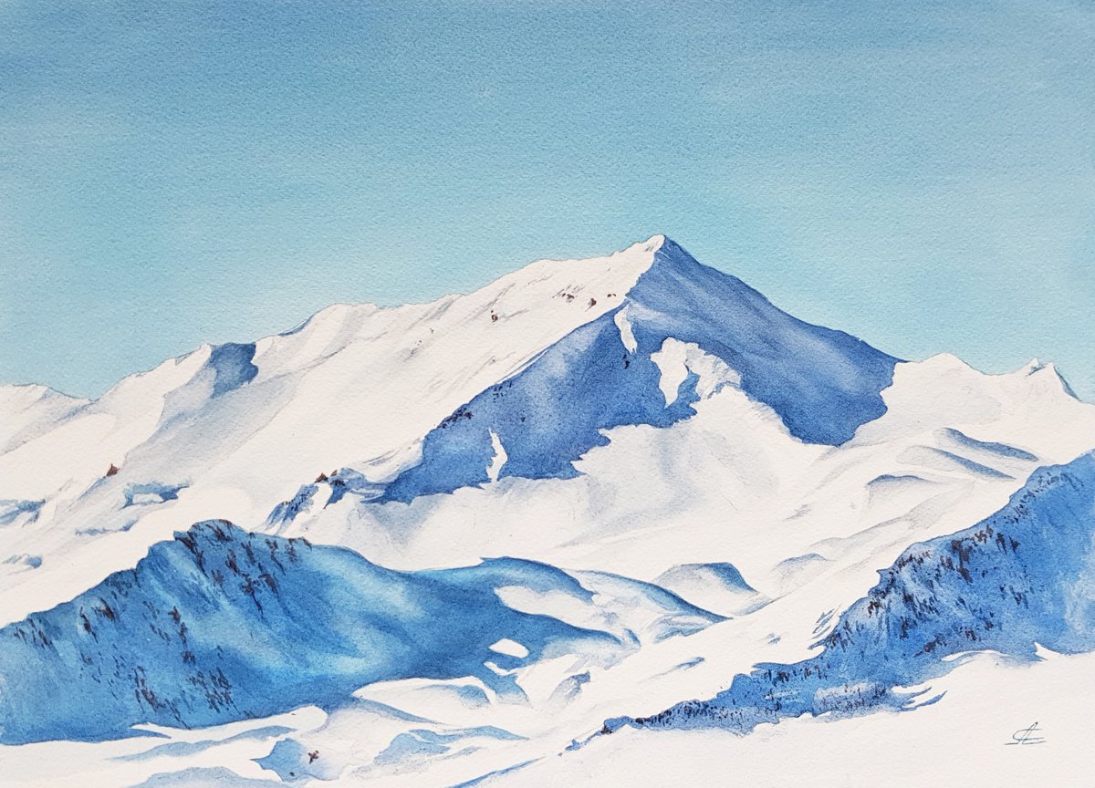 Snowy mountains #1 by Svetlana Lileeva