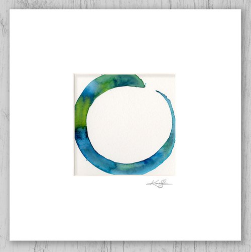 Enso Serenity 94 - Abstract Zen Circle Painting by Kathy Morton Stanion by Kathy Morton Stanion