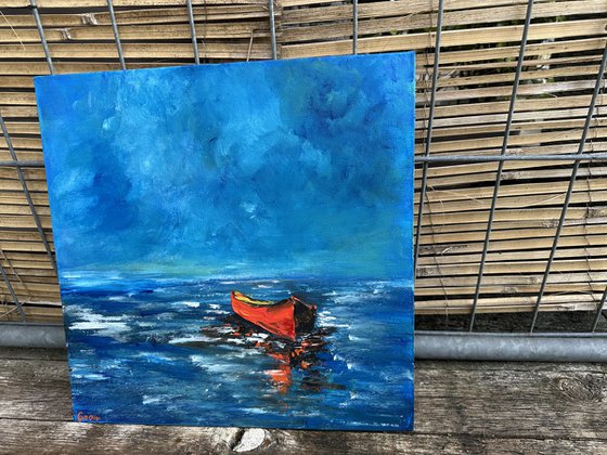 Red boad seascape