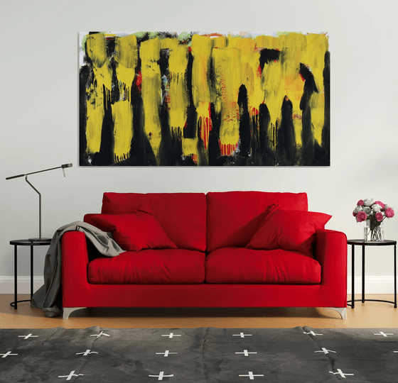 WILD "YELLOW/BLACK"  110x205cm