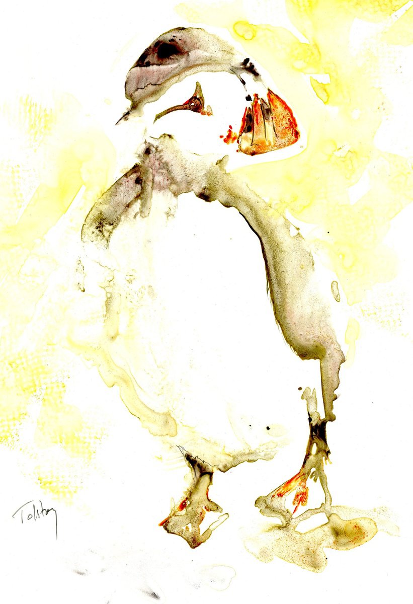 Impressionistic Animal Watercolour By Alex Tolstoy, 8 X 11, Mr. Cool, Original Artwork