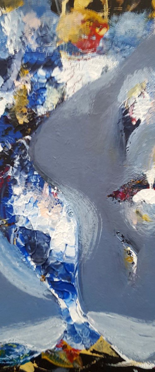 Sublime still lifes signed by Ovidiu Kloska energy fields abstraction flowers of eternity by Kloska Ovidiu