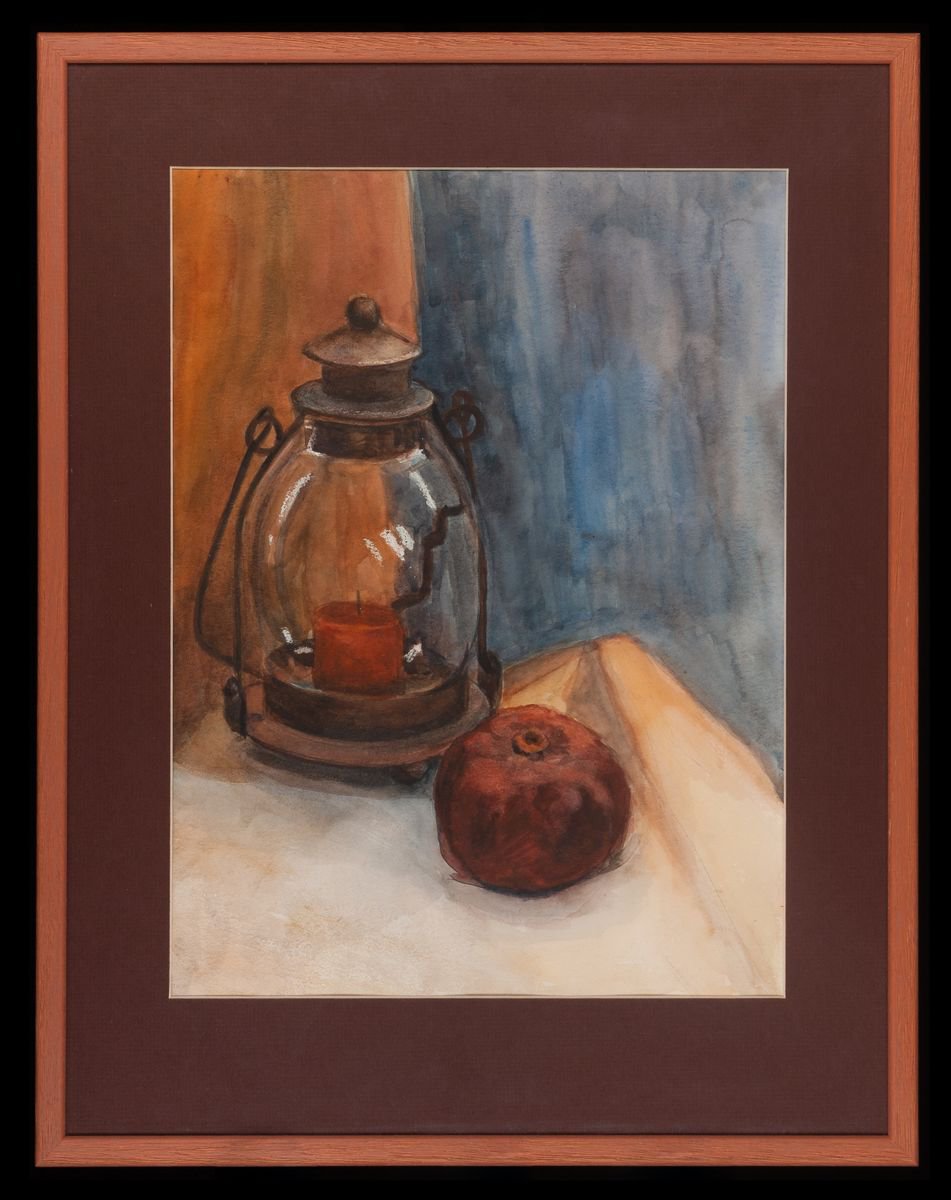 Still life with old lamp by Alexandra Batyaeva