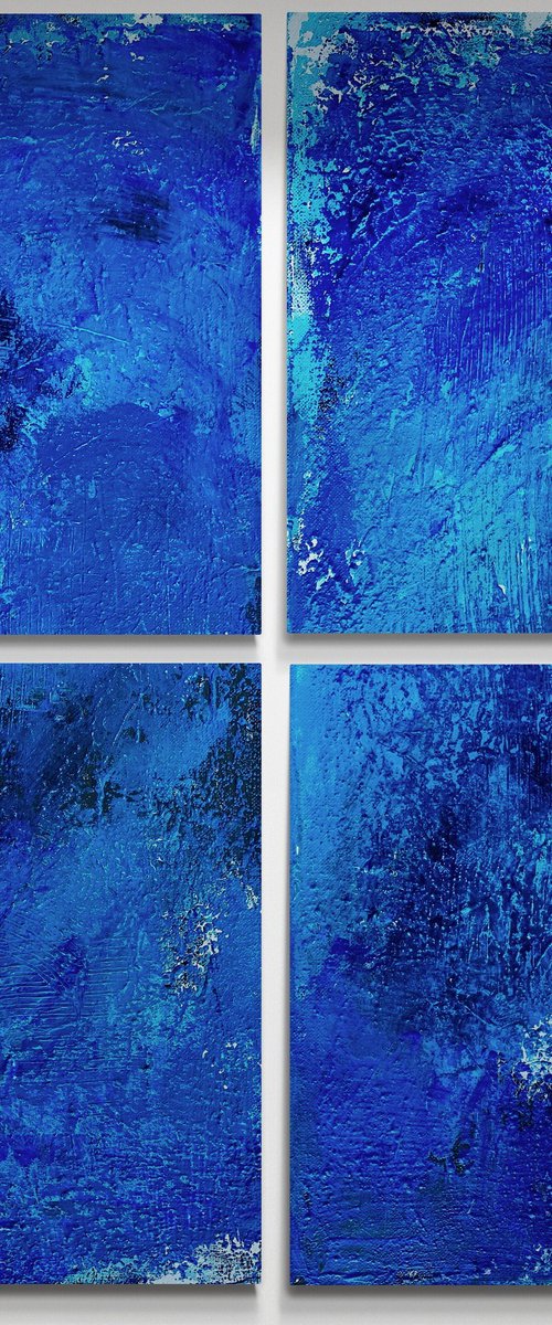 Blue abstract #2224 by Anita Kaufmann