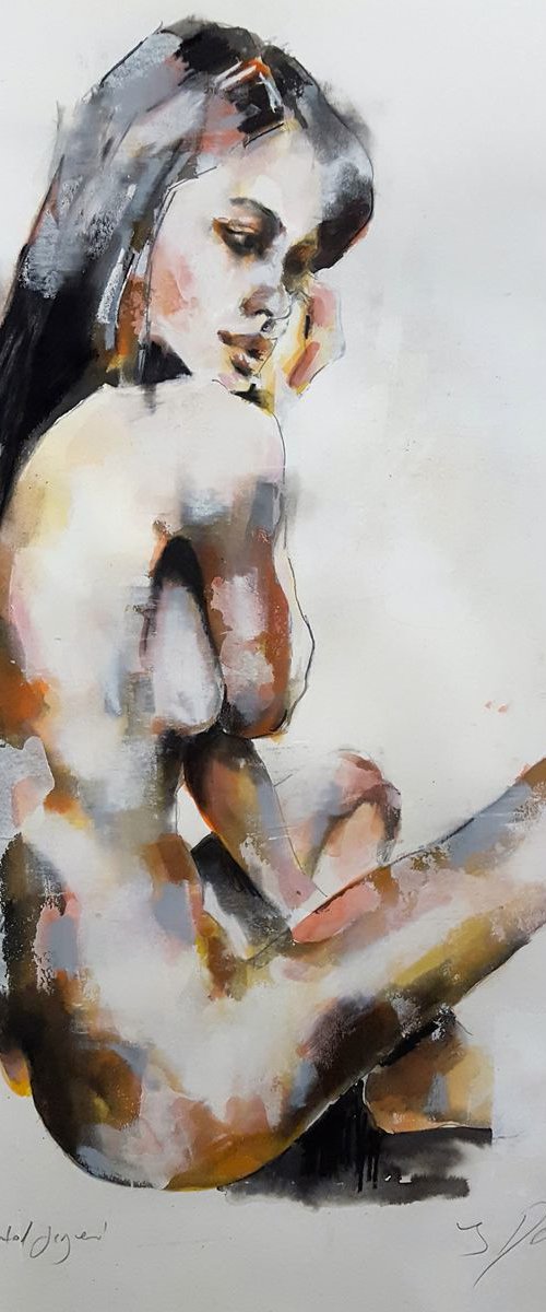 10-1-18 seated figure, by Thomas Donaldson