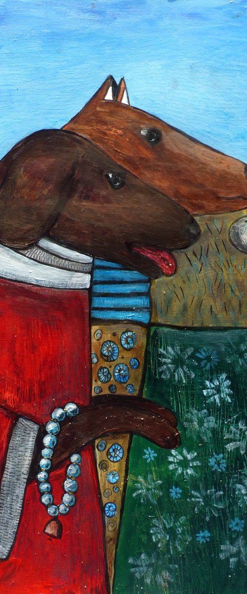 Thomas and Roman: travel dogs by Elizabeth Vlasova
